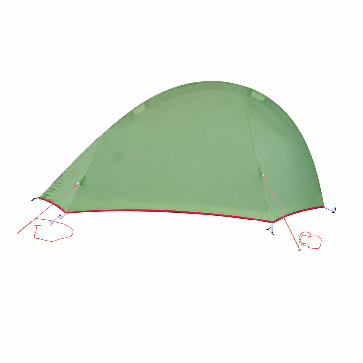 Ultralight 1 Person Single Pole Double Side Tent, Portable Lightweight Backpacking Tent for Short Hiking Camping
