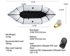 3.3kg 210D TPU Single Packraft | All Water Portable Inflatable Kayak