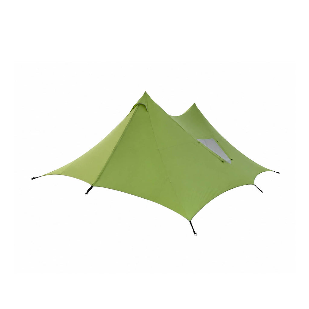 Large A Tower Tent 70D Jacquard Nylon PU3000 Waterproof Event Camping Shelter for Family Group Commercial Use