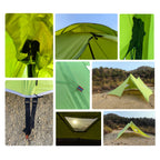 Large A Tower Tent 70D Jacquard Nylon PU3000 Waterproof Event Camping Shelter for Family Group Commercial Use