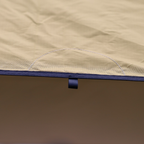 Large 6-Arm Double Peak Curved Camping Canopy, Waterproof Sun Shade Tent for Outdoor Camping