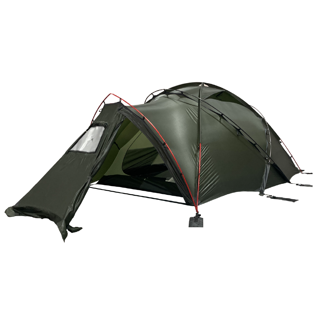 High-end 2 Person 4 Season Mountaineering Tent Waterproof 15D-20D Nylon Aluminum Pole Mountain Tent