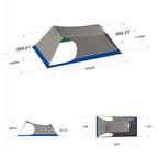 Small Batch Custom Ultralight Two Person Tunnel Tent, Original Independent Design
