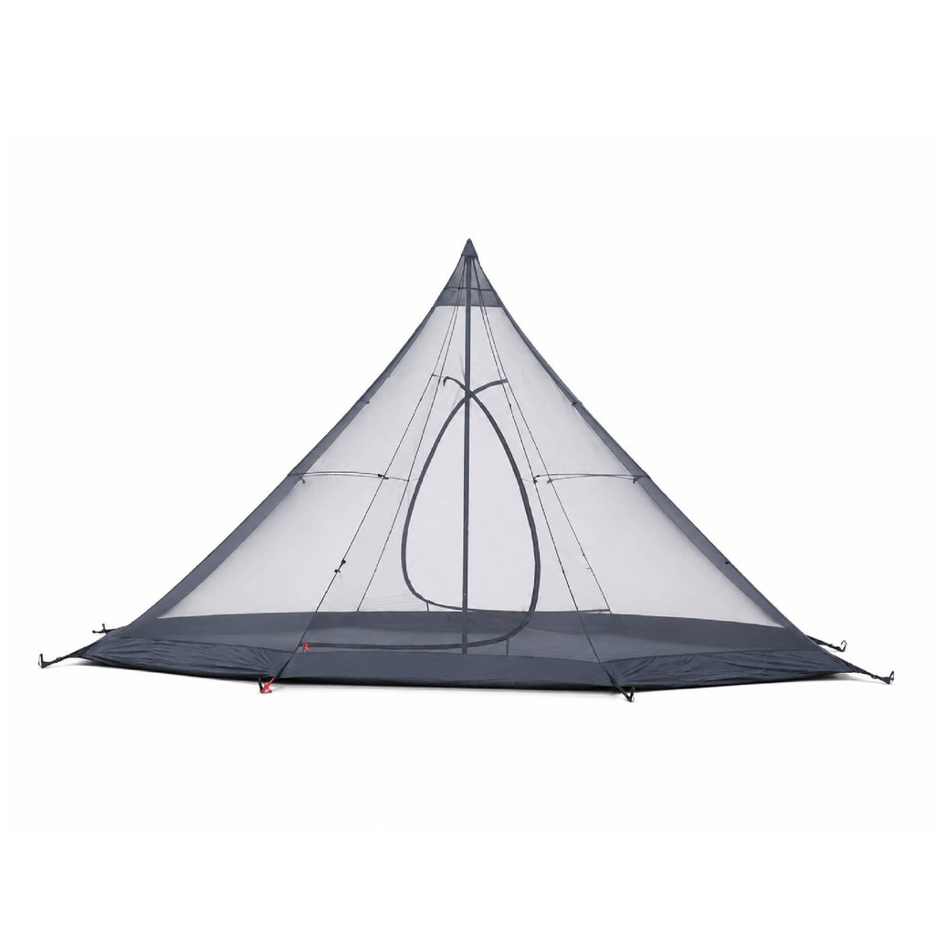 Stock Large Pyramid Camping Tent PU3000mm Waterproof Flame Retardant 40D Nylon Bell Tent