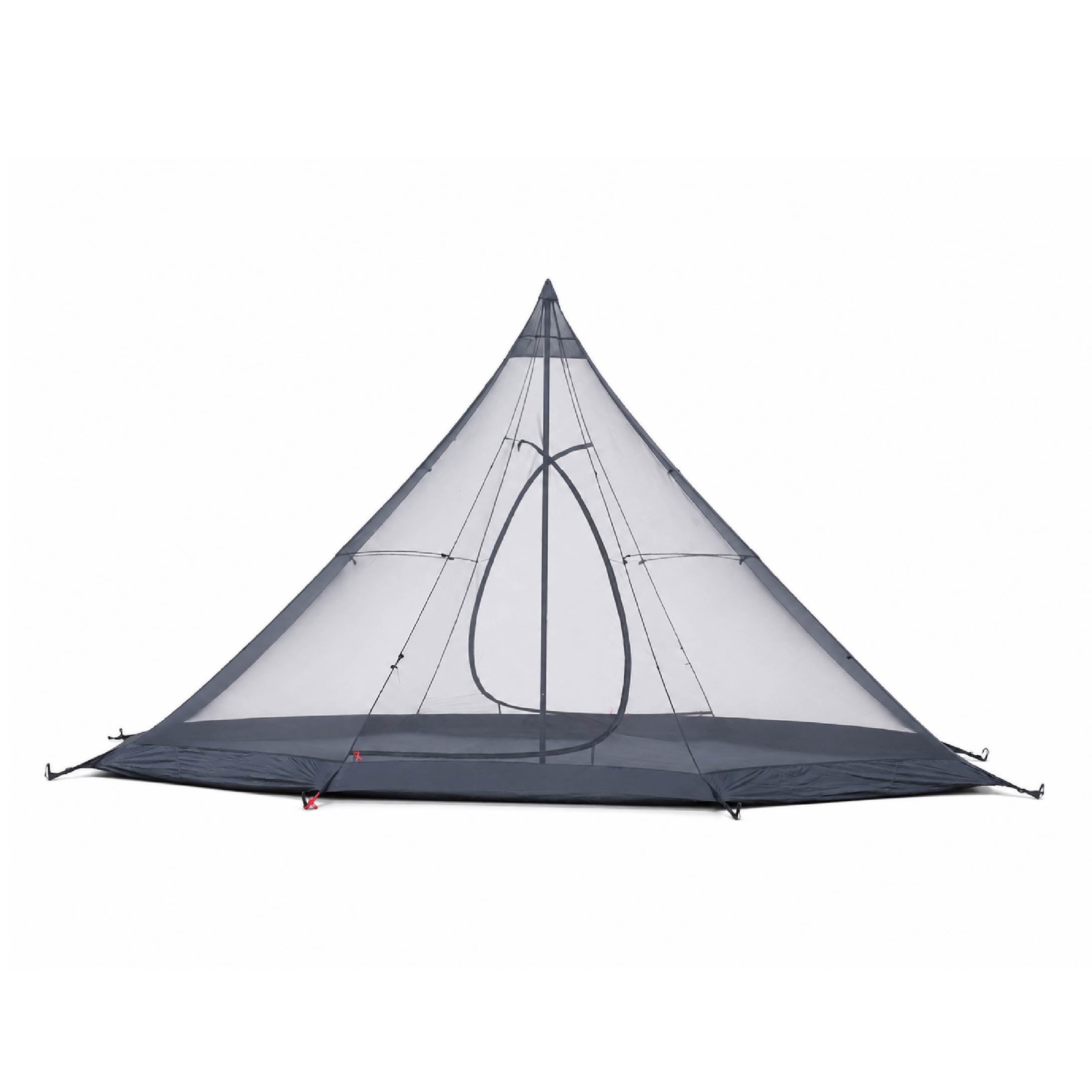 Stock Large Pyramid Camping Tent PU3000mm Waterproof Flame Retardant 40D Nylon Bell Tent