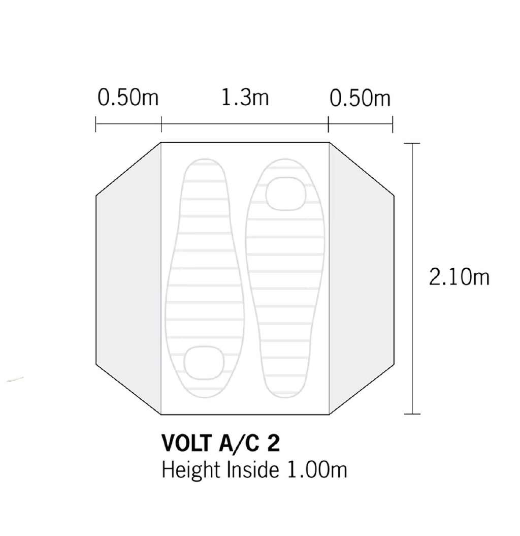 Ultra Lightweight 2-Person Waterproof Nylon Ripstop Tent
