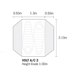 Ultra Lightweight 2-Person Waterproof Nylon Ripstop Tent