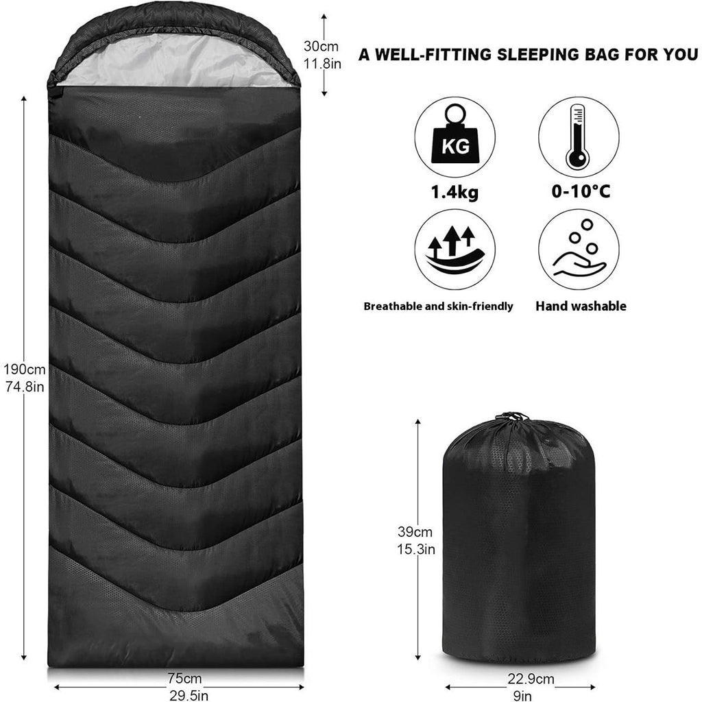 Lightweight Waterproof Envelope Sleeping Bag Thickened Warm for All Seasons