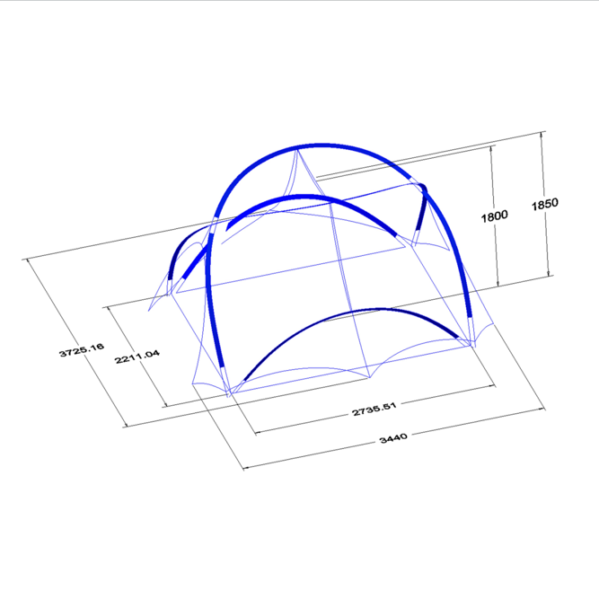 4-Season Double-Layer Luxury Glamping Large Dome Tent with Fish-Eye Star View Window
