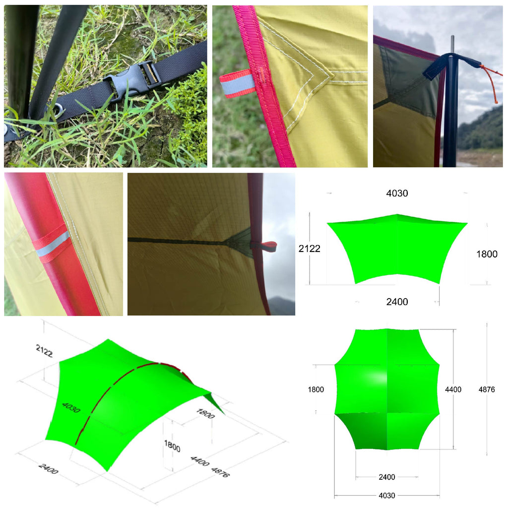 Habi Large Outdoor Camping Tarp – Multi-Purpose Sunshade and UV Protection Shelter