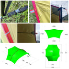 Habi Large Outdoor Camping Tarp – Multi-Purpose Sunshade and UV Protection Shelter