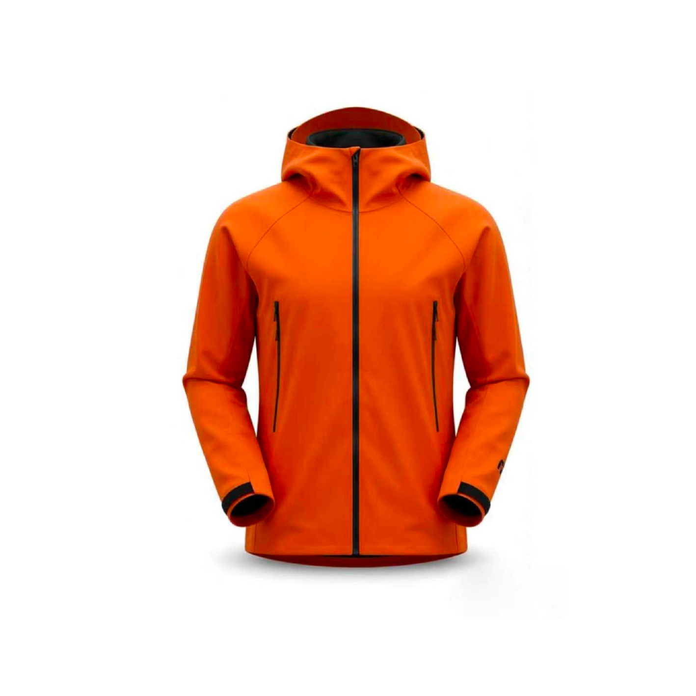 Women’s Vibrant Orange Hooded Softshell Jacket