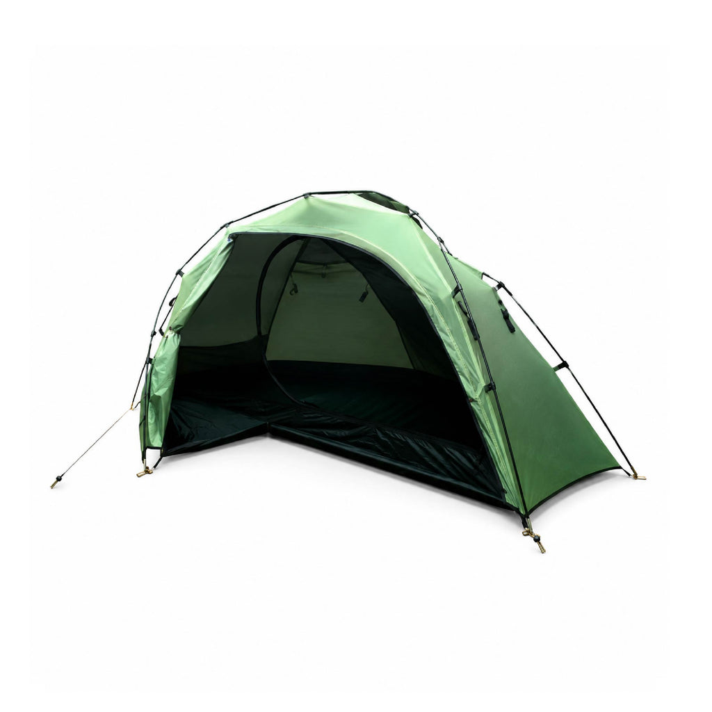 Single-Person 3‑Pole Double‑Layer Ultralight Frog Tent for Hiking & Backpacking