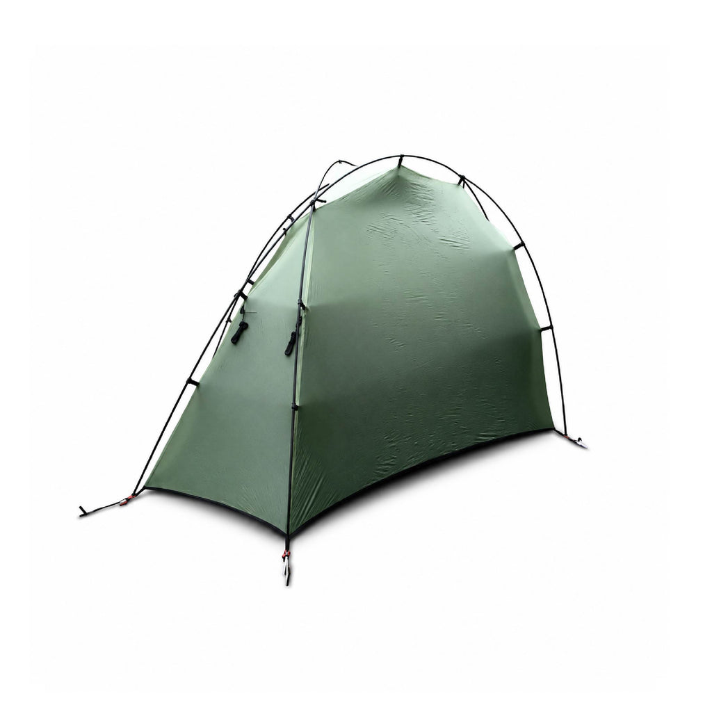 Single-Person 3‑Pole Double‑Layer Ultralight Frog Tent for Hiking & Backpacking