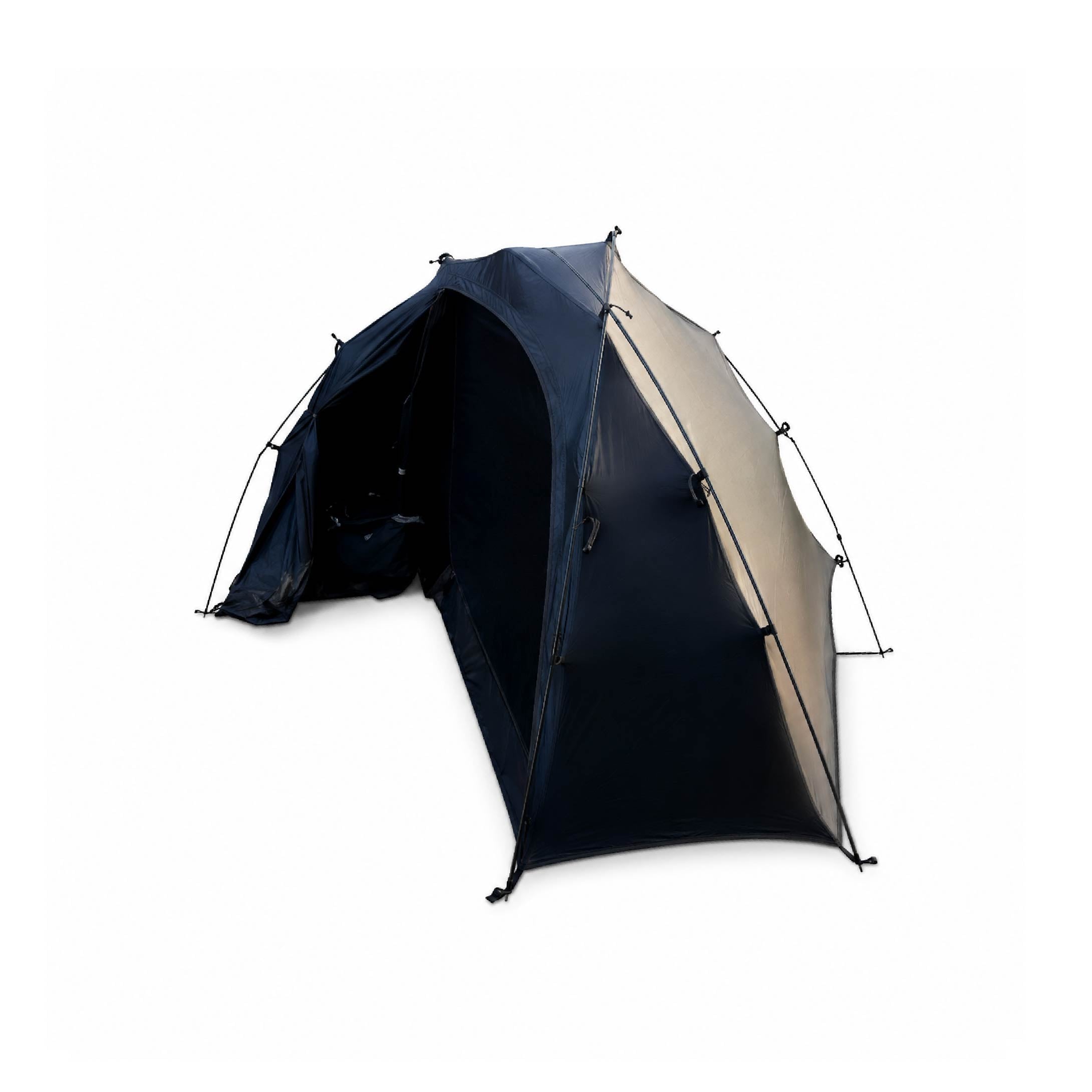 Single-Person 3‑Pole Double‑Layer Ultralight Frog Tent for Hiking & Backpacking
